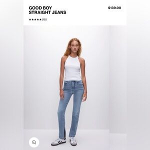 Good American Straight Leg Jeans